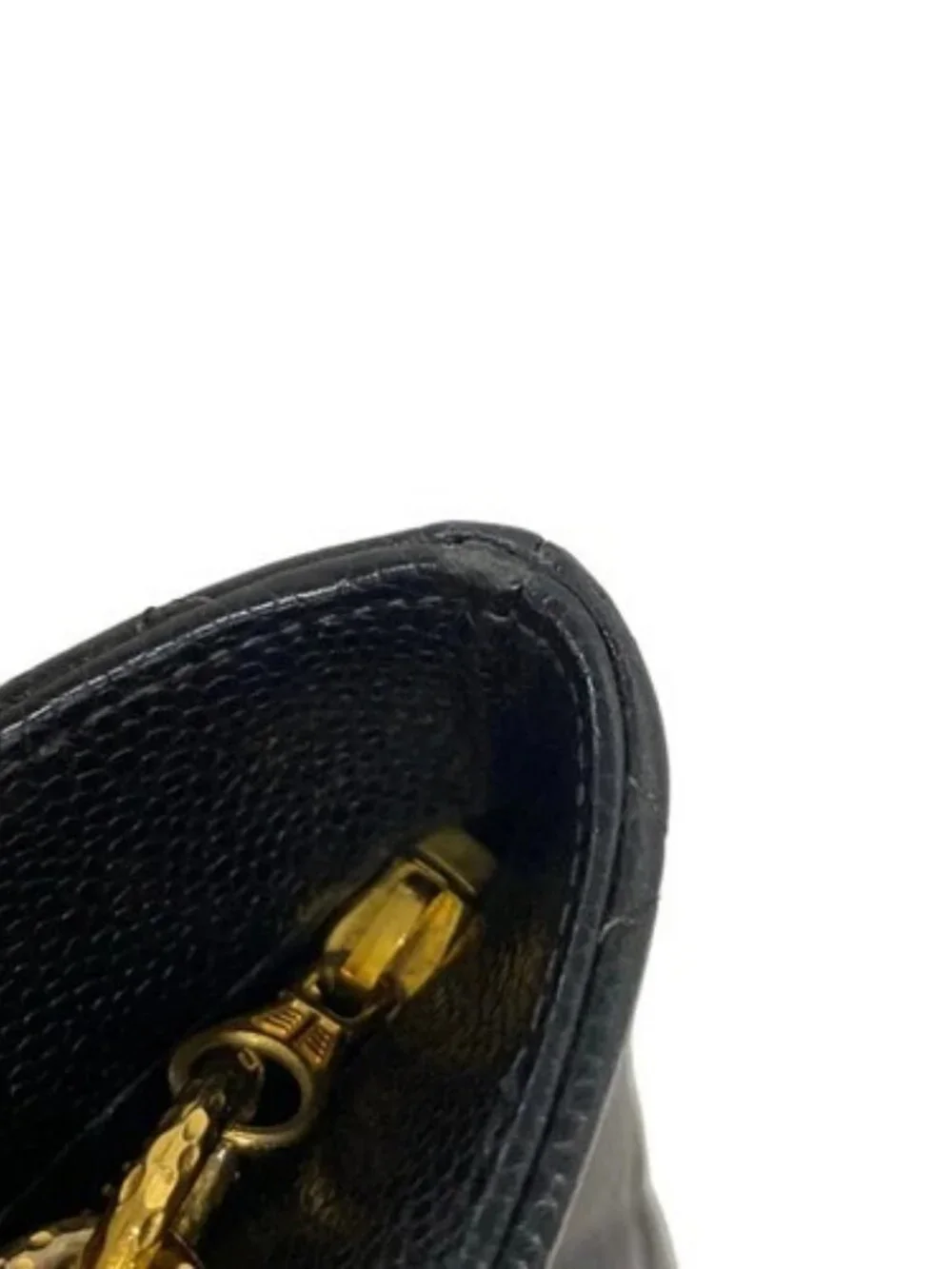 CHANEL Caviar Medallion Tote Black Calfskin Tote Bag Gold hardware